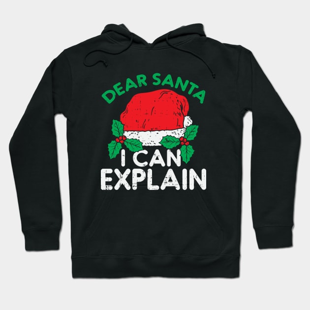 Dear Santa I Can Explain Hoodie by dilger